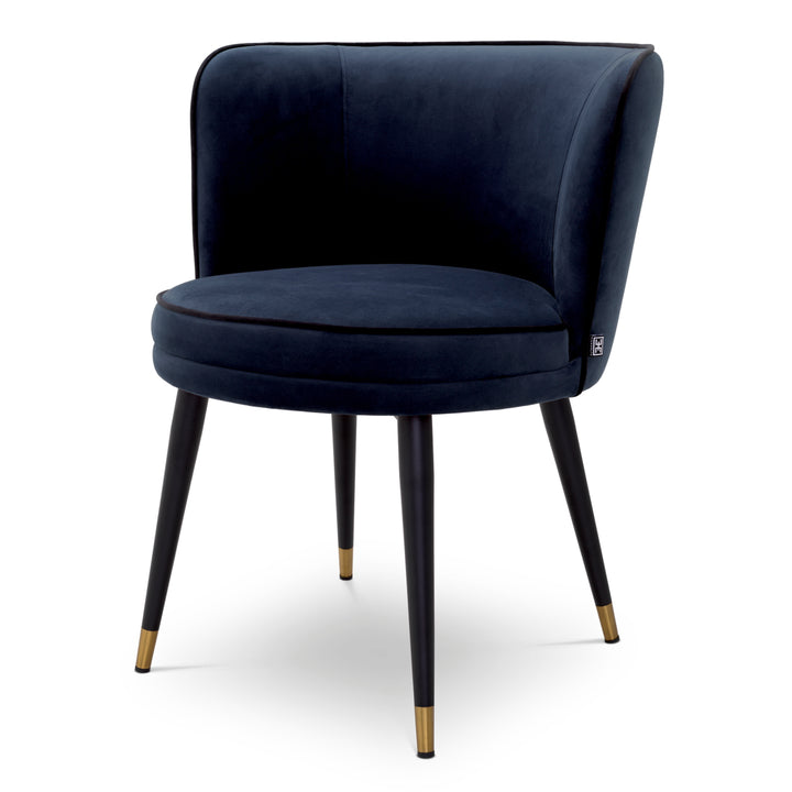 Eichholtz Eetkamerstoel Grenada Savona Midnight Blue – afbeelding 1