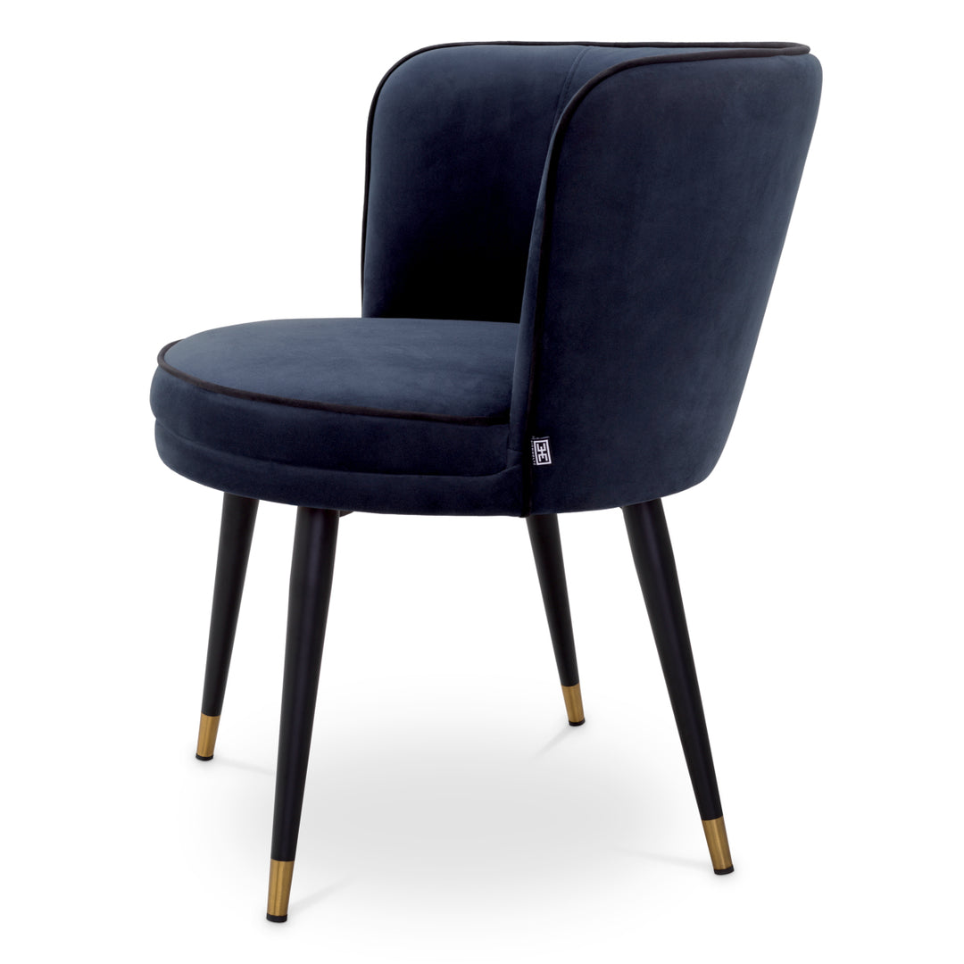 Eichholtz Eetkamerstoel Grenada Savona Midnight Blue – afbeelding 3