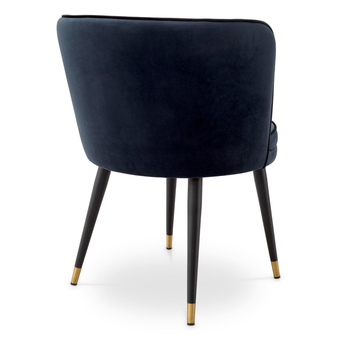 Eichholtz Eetkamerstoel Grenada Savona Midnight Blue – afbeelding 4