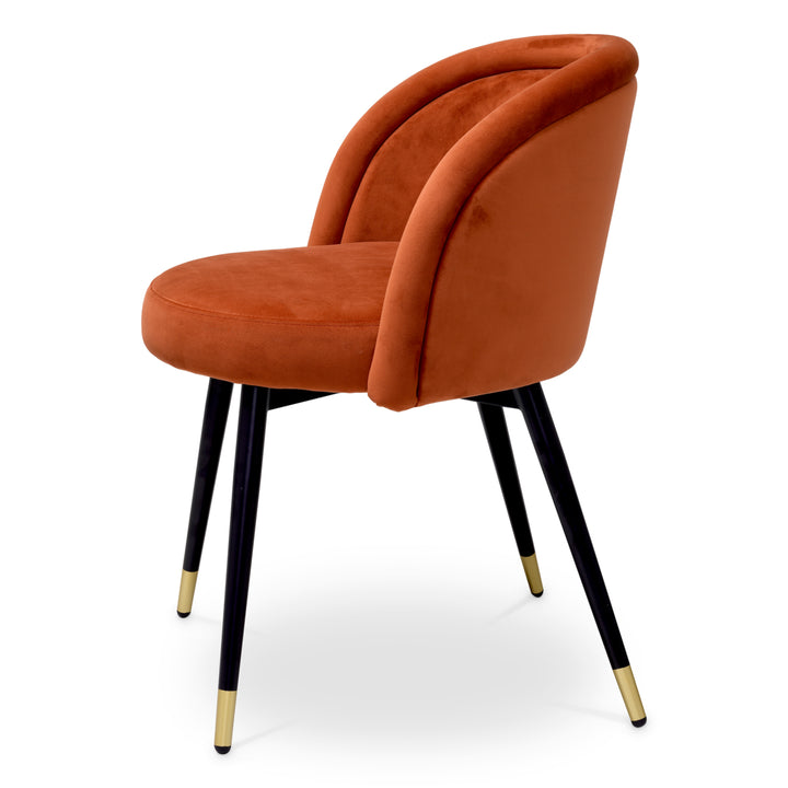 Eichholtz Eetkamerstoel Chloé Set van 2 Savona Orange