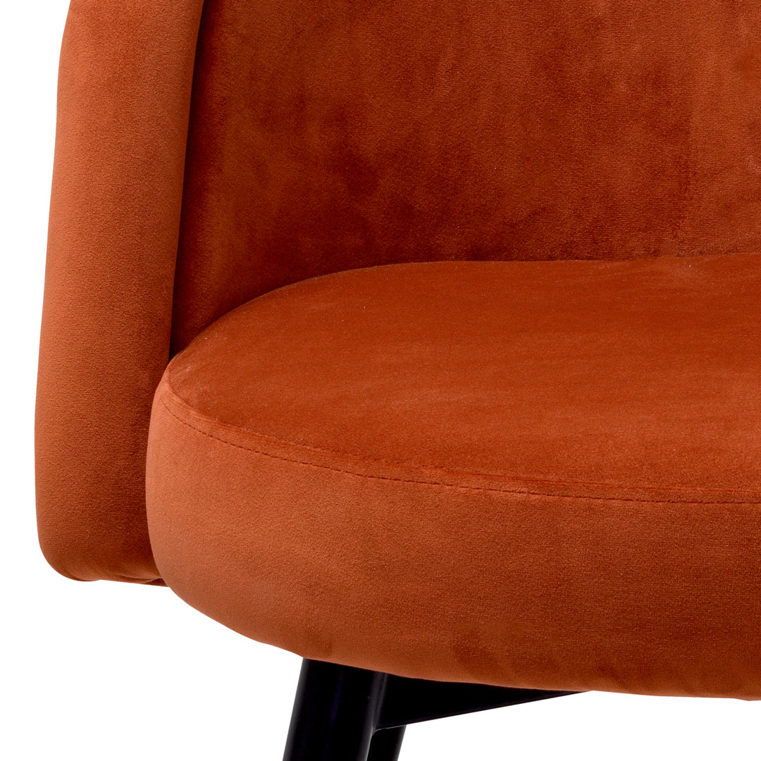 Eichholtz Eetkamerstoel Chloé Set van 2 Savona Orange