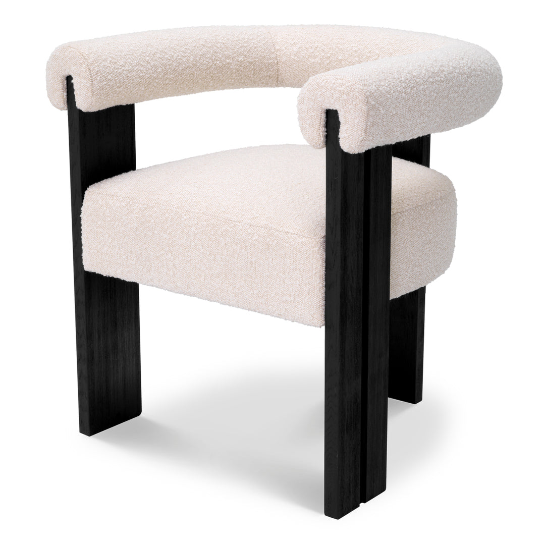 Eichholtz Eetkamerstoel Percy Bouclé Cream