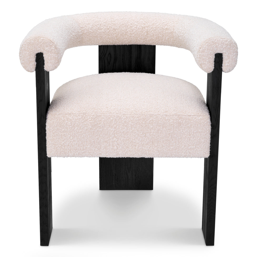 Eichholtz Eetkamerstoel Percy Bouclé Cream