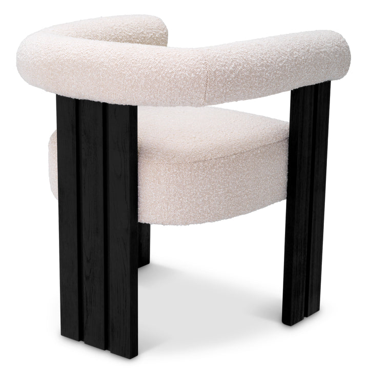 Eichholtz Eetkamerstoel Percy Bouclé Cream