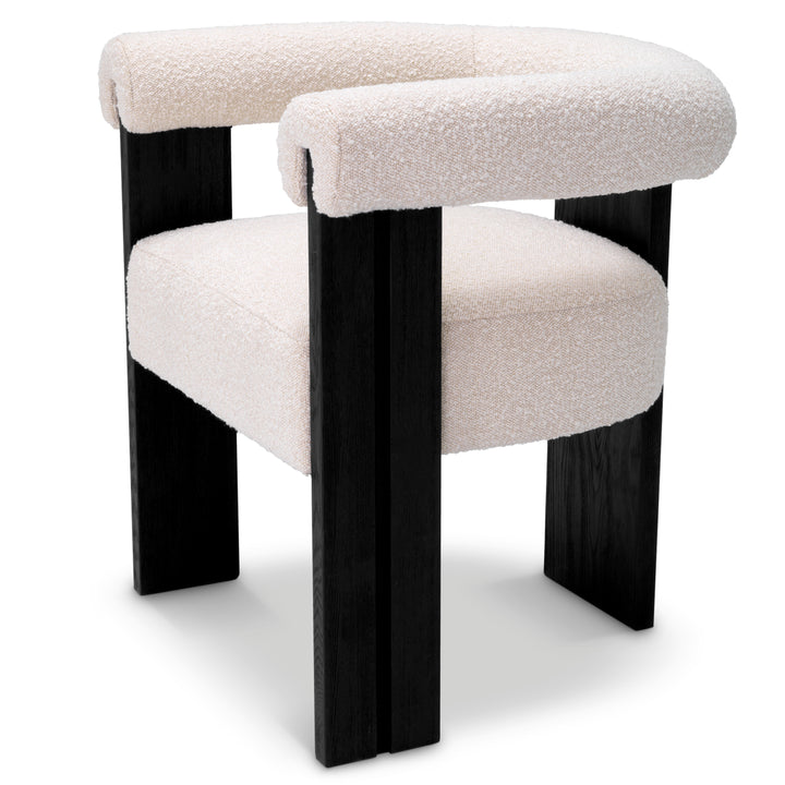 Eichholtz Eetkamerstoel Percy Bouclé Cream
