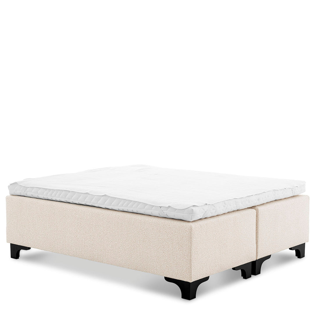 Eichholtz Boxspring Mavone Bouclé Cream 180 x 210 cm