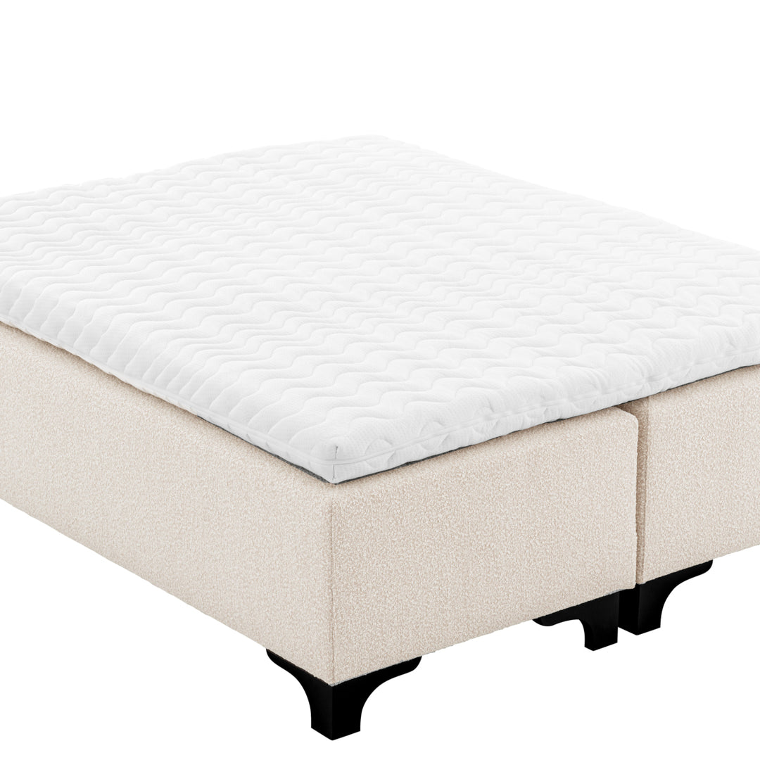 Eichholtz Boxspring Mavone Bouclé Cream 180 x 210 cm