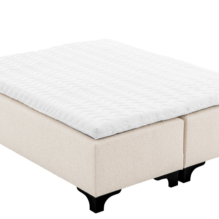 Eichholtz Boxspring Mavone Bouclé Cream 180 x 210 cm