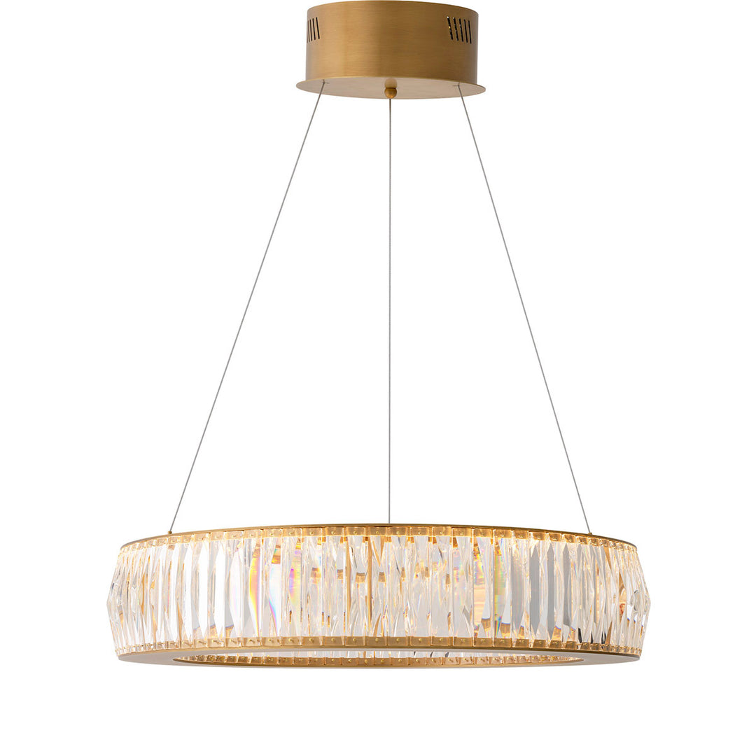Eichholtz Chandelier Vancouver S Antique Brass Crystal Glass