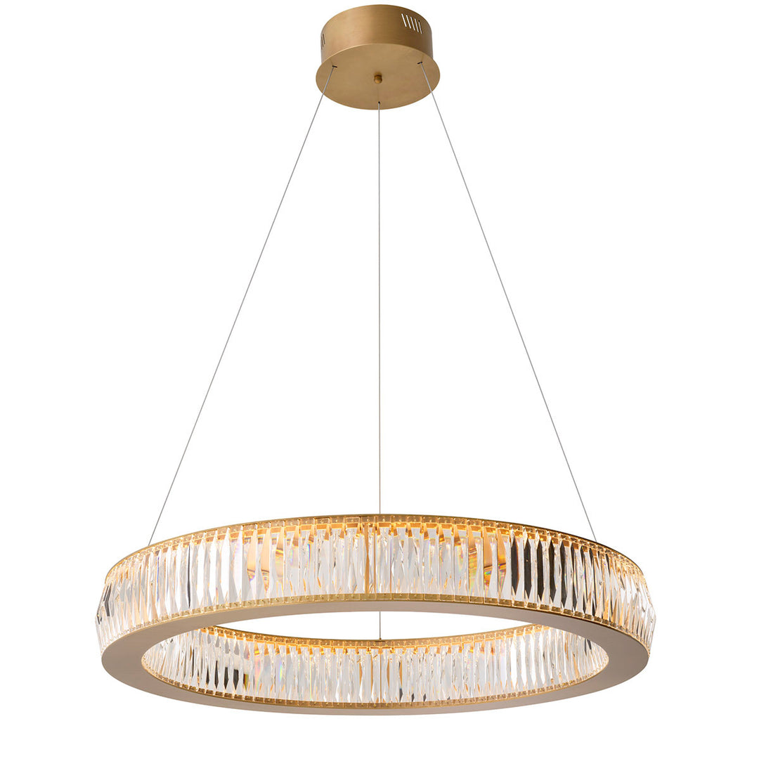 Eichholtz Chandelier Vancouver L Antique Brass Crystal Glass