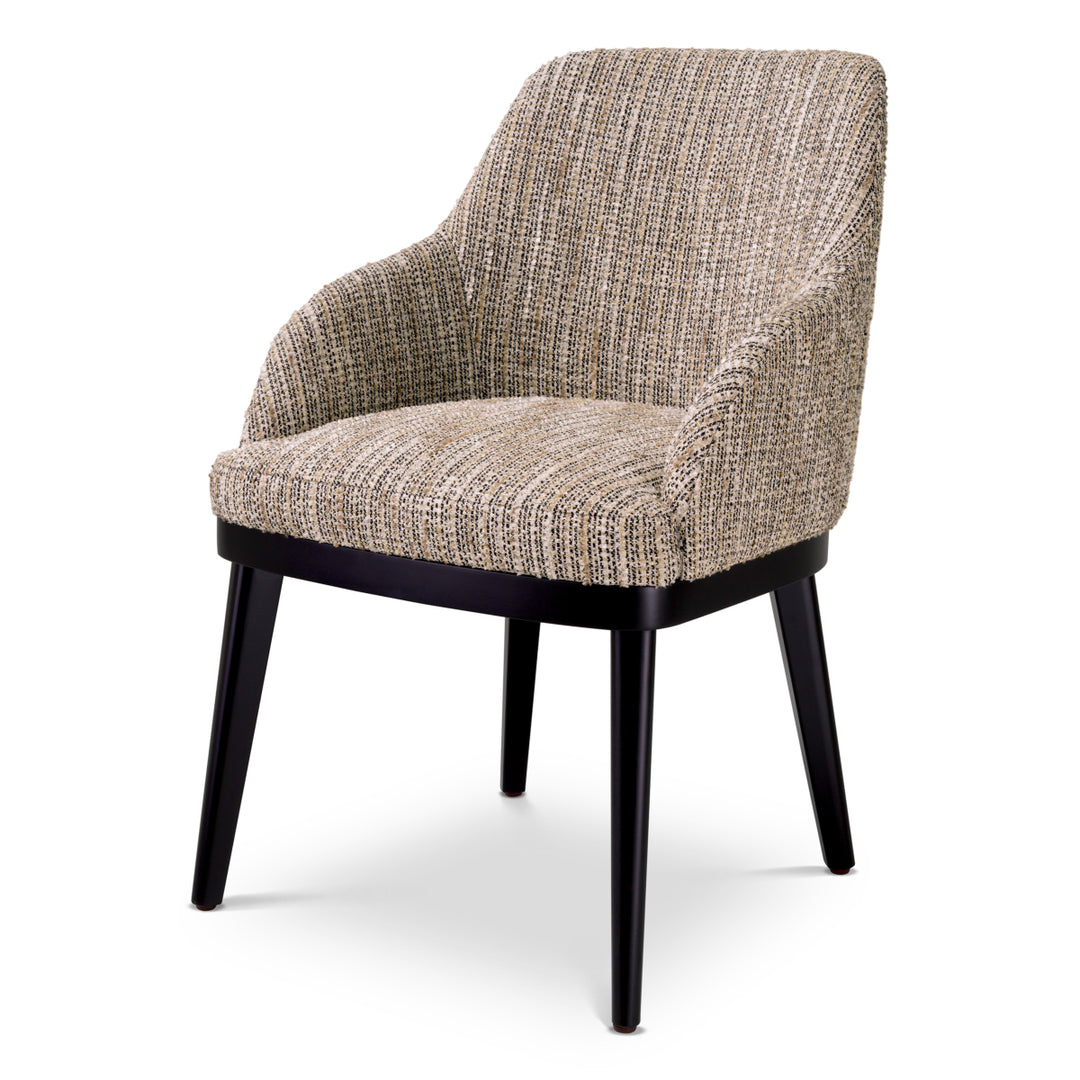 Eichholtz Eetkamerstoel Costa Mademoiselle Beige met Armleuning