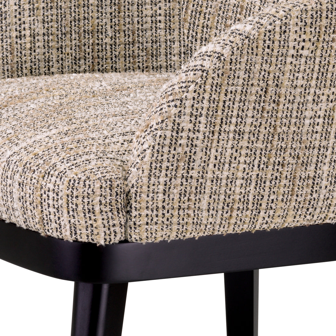 Eichholtz Eetkamerstoel Costa Mademoiselle Beige met Armleuning