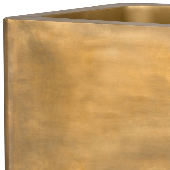 Eichholtz Plantenbak Jasper Square High Vintage Brass