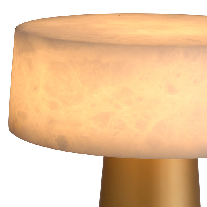 Eichholtz Tafellamp Cinco Antique Brass Alabaster