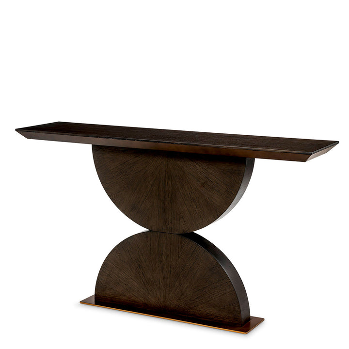 Eichholtz Consoletafel Spring Mocha Oak Brushed Brass