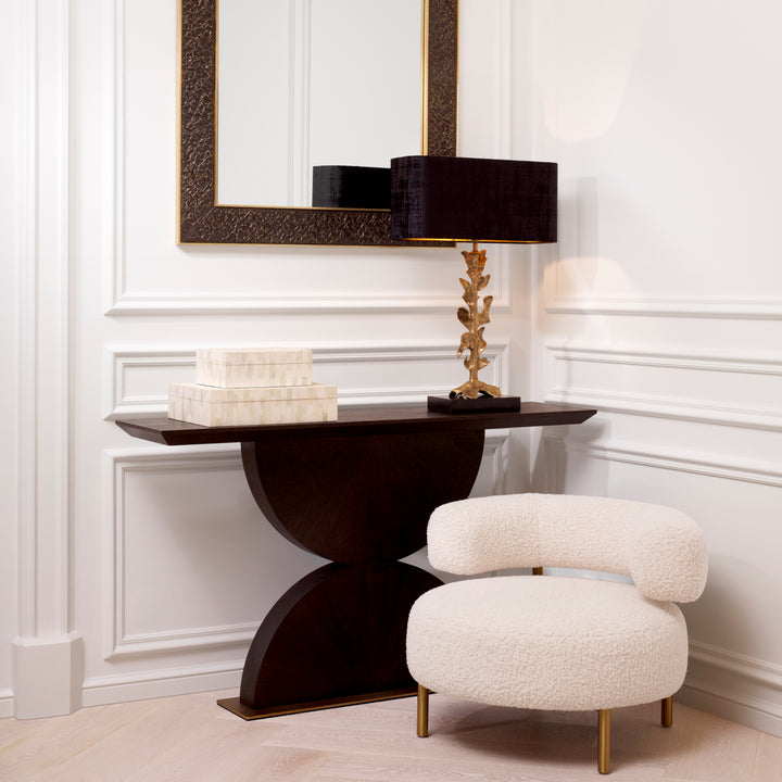 Eichholtz Consoletafel Spring Mocha Oak Brushed Brass
