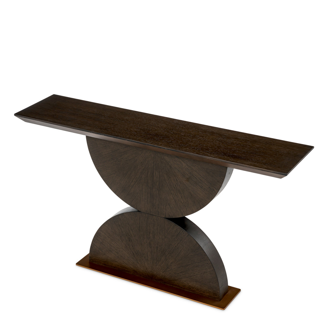 Eichholtz Consoletafel Spring Mocha Oak Brushed Brass