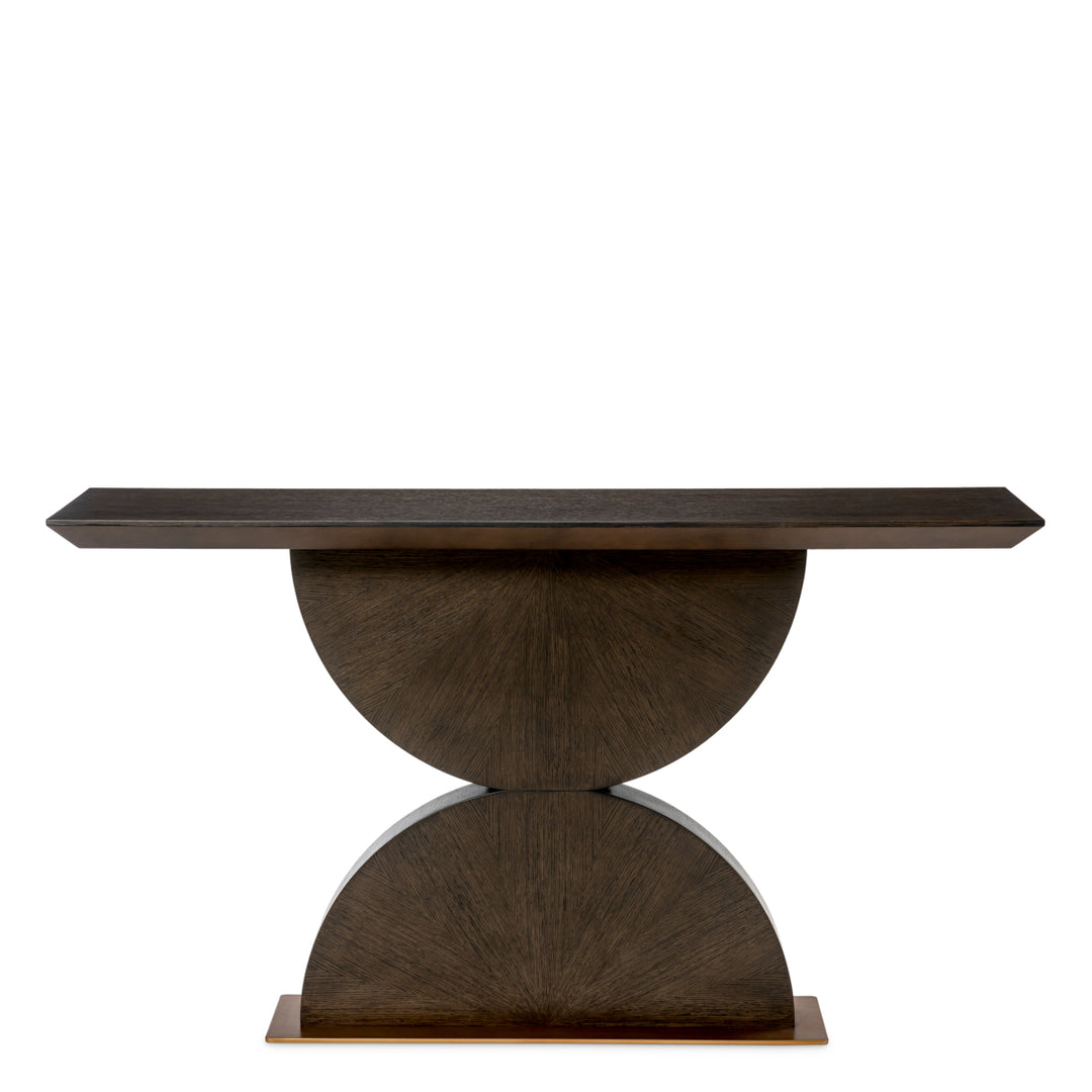 Eichholtz Consoletafel Spring Mocha Oak Brushed Brass