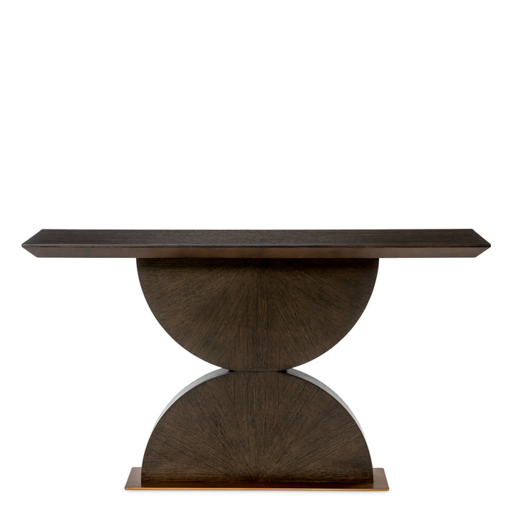 Eichholtz Consoletafel Spring Mocha Oak Brushed Brass