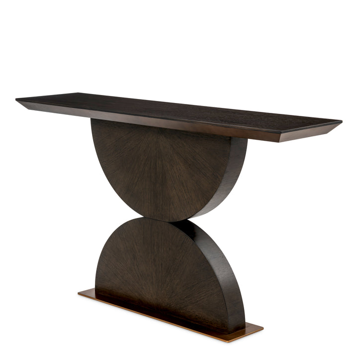 Eichholtz Consoletafel Spring Mocha Oak Brushed Brass