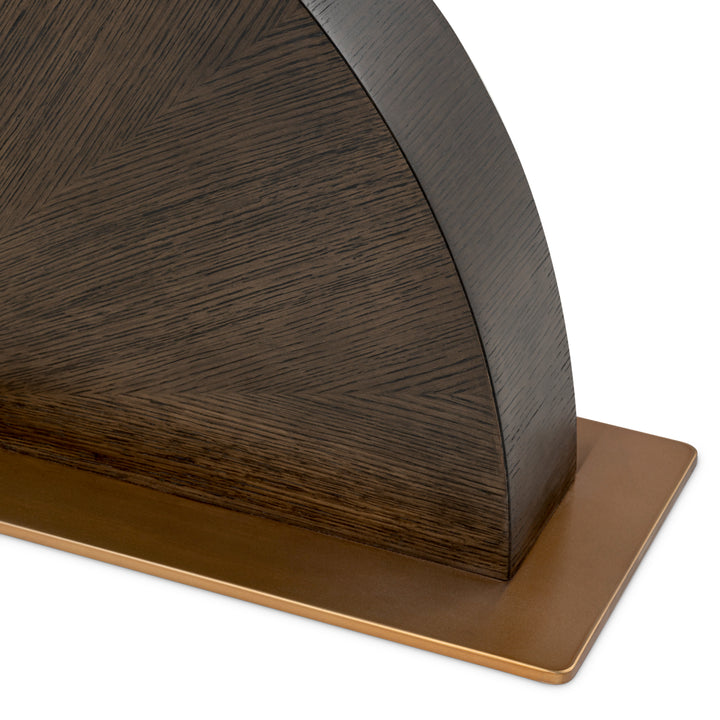 Eichholtz Consoletafel Spring Mocha Oak Brushed Brass