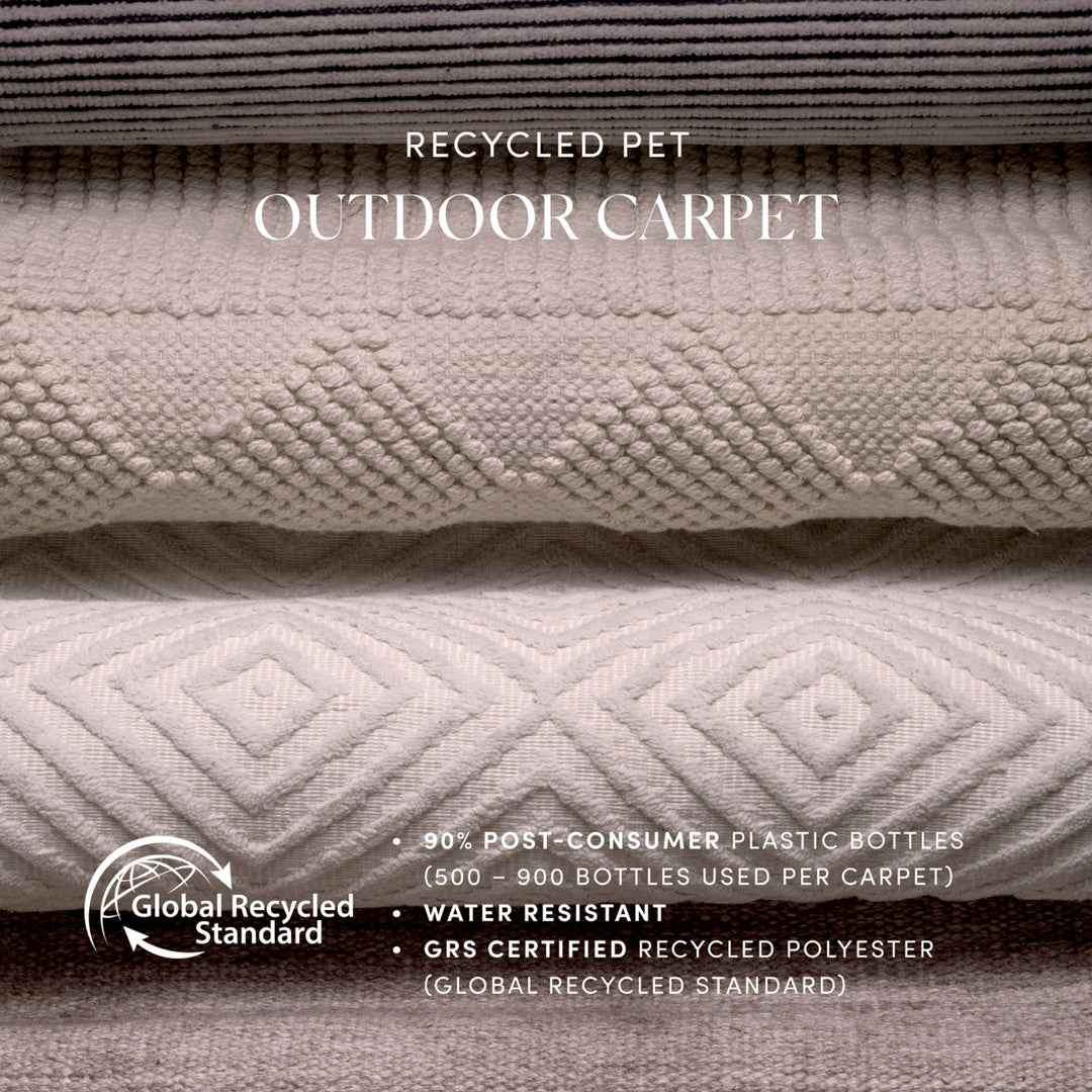 Eichholtz Outdoor Vloerkleed Izeda Black White 300 x 400 cm