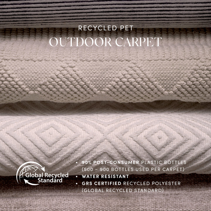 Eichholtz Outdoor Vloerkleed Izeda Black White 300 x 400 cm