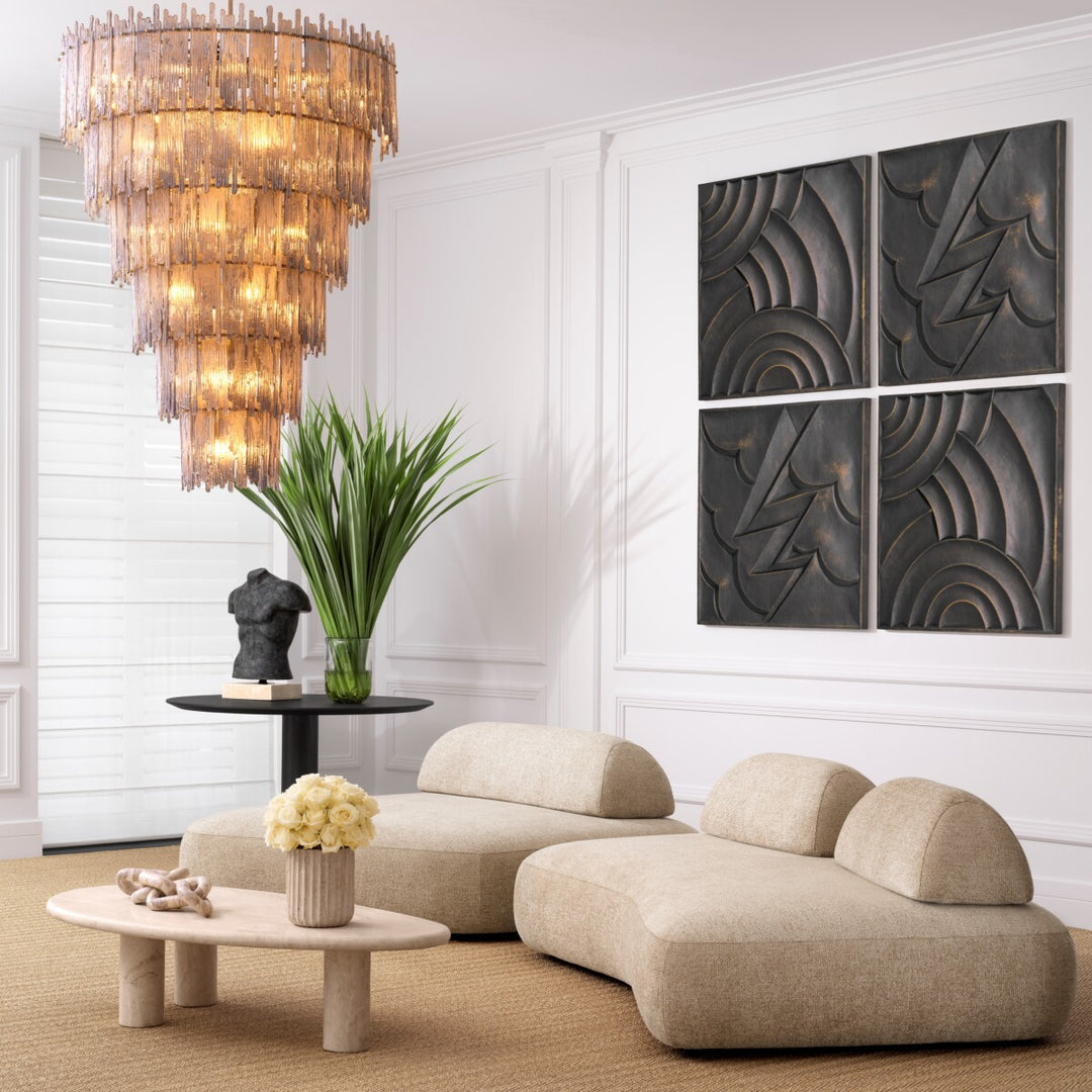 Eichholtz Chandelier Saint Roch XXL Smoke Glass