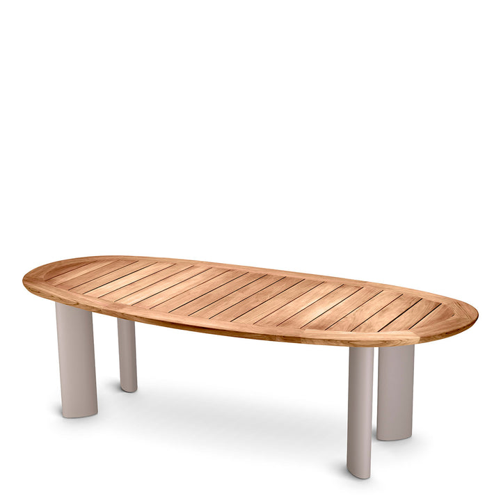 Eichholtz Outdoor Eettafel Free Form Natural Teak Sand