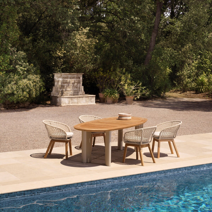 Eichholtz Outdoor Eettafel Free Form Natural Teak Sand