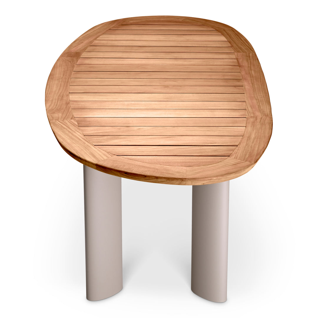 Eichholtz Outdoor Eettafel Free Form Natural Teak Sand