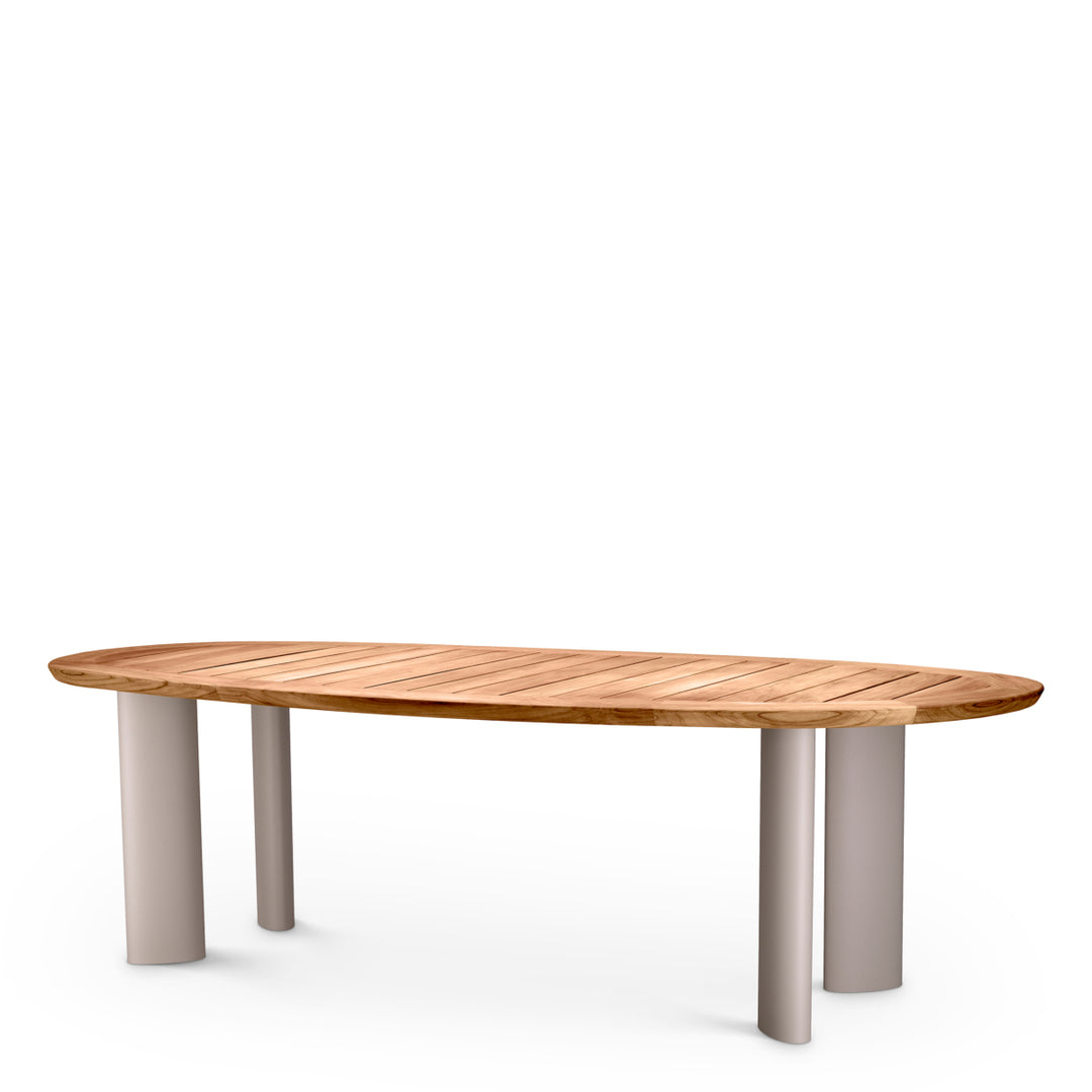 Eichholtz Outdoor Eettafel Free Form Natural Teak Sand