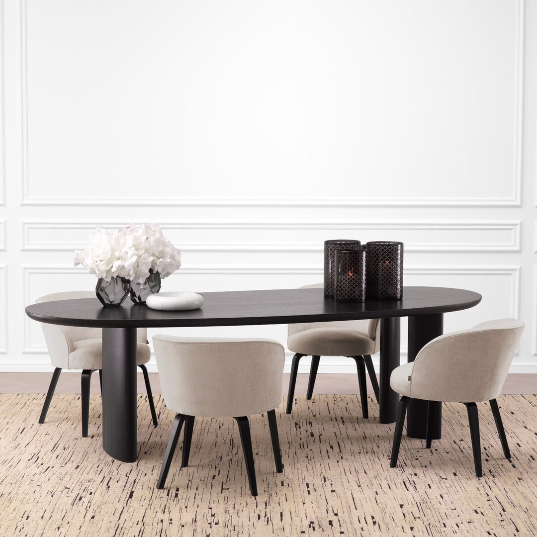 Eichholtz Eettafel Lindner Black Veneer