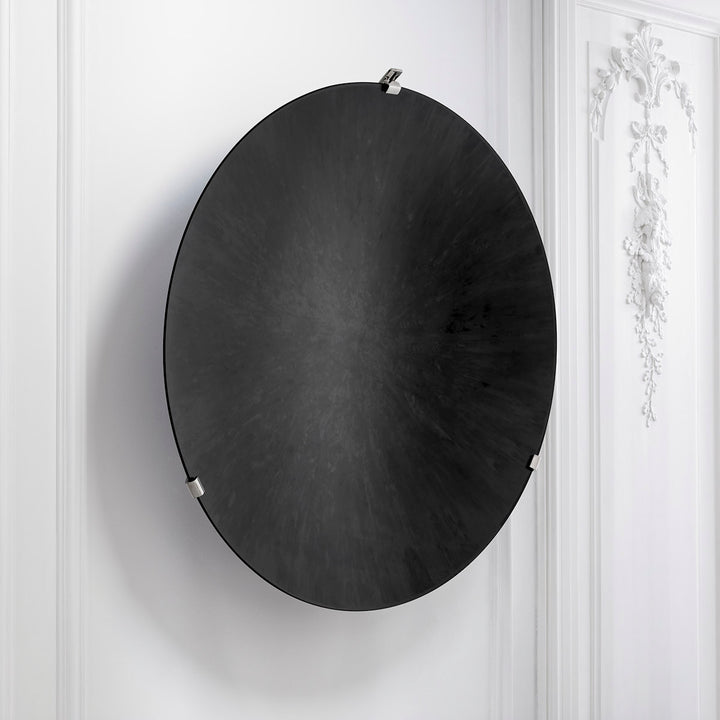 Eichholtz Wandobject Laguna S Concave Mirror Glass Antique Black
