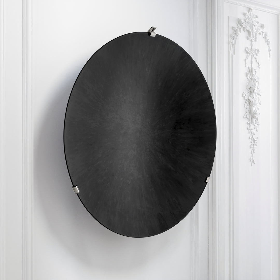 Eichholtz Wandobject Laguna S Concave Mirror Glass Antique Black