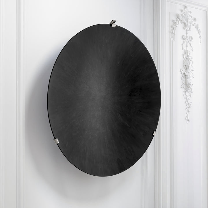 Eichholtz Wandobject Laguna S Concave Mirror Glass Antique Black
