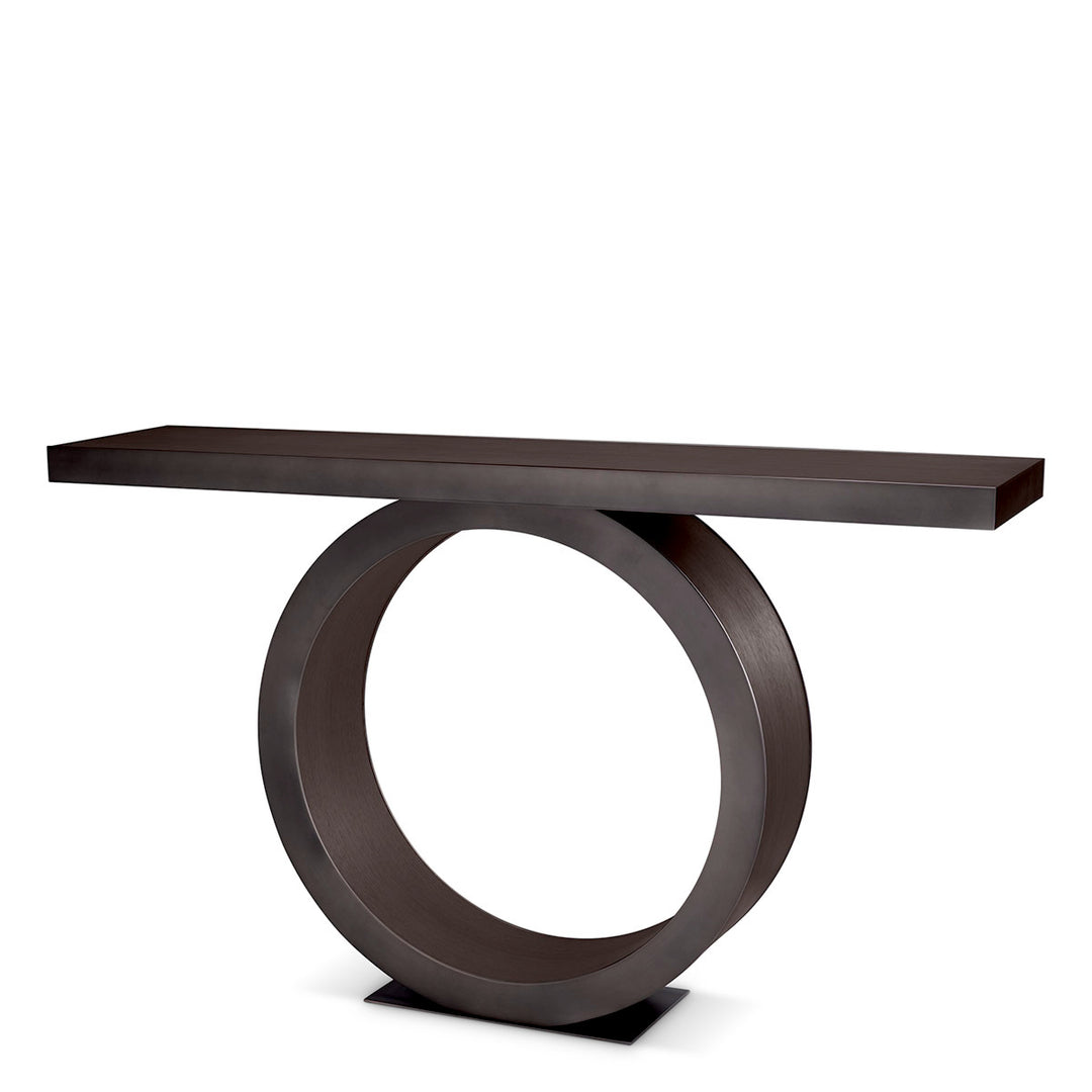 Eichholtz Consoletafel Odis Mocha Oak Bronze