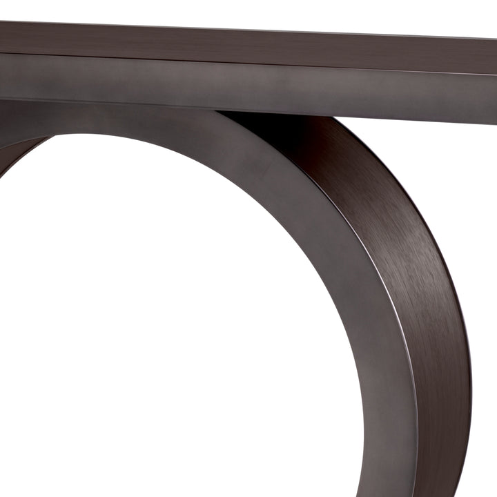 Eichholtz Consoletafel Odis Mocha Oak Bronze