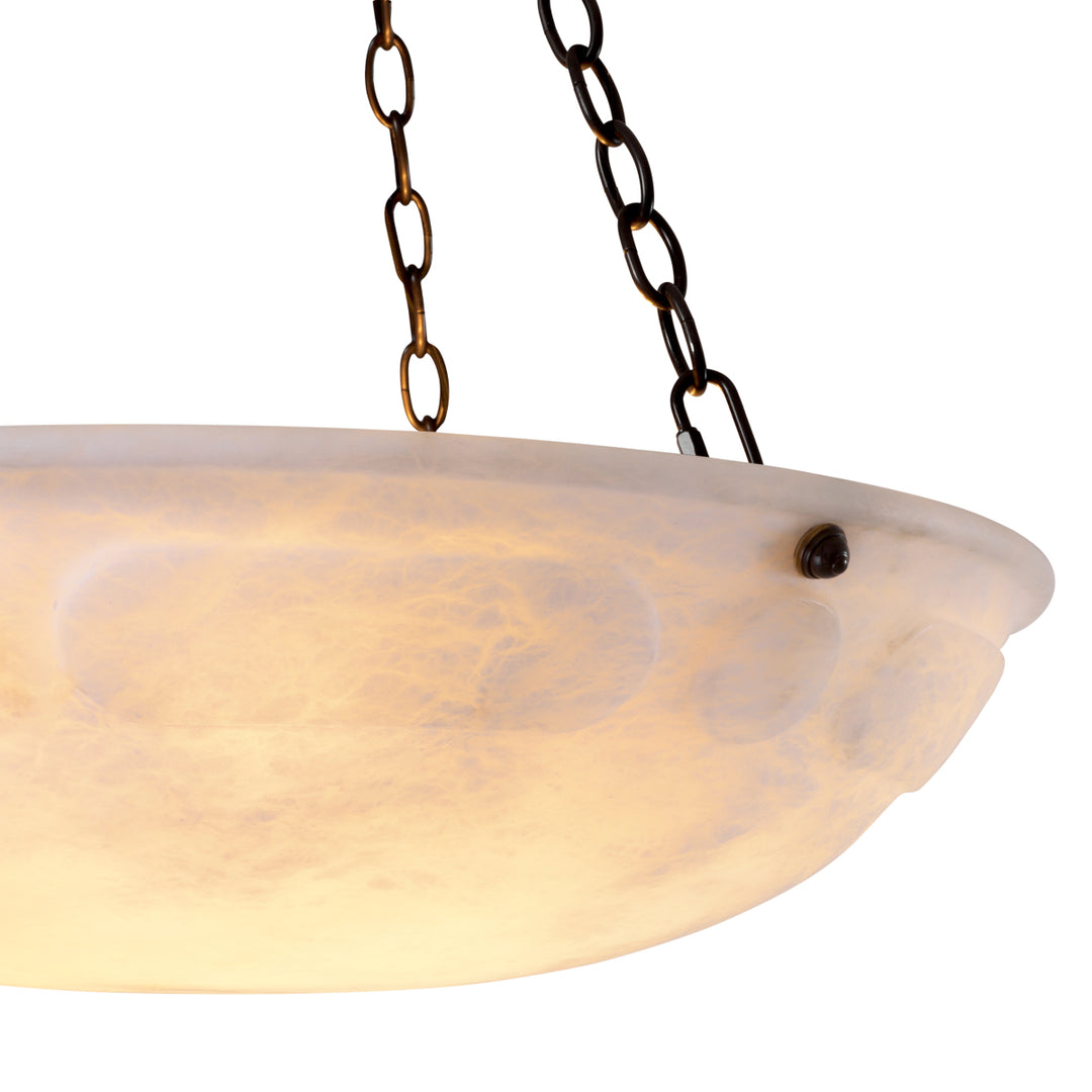Eichholtz Chandelier Novara Bronze Alabaster