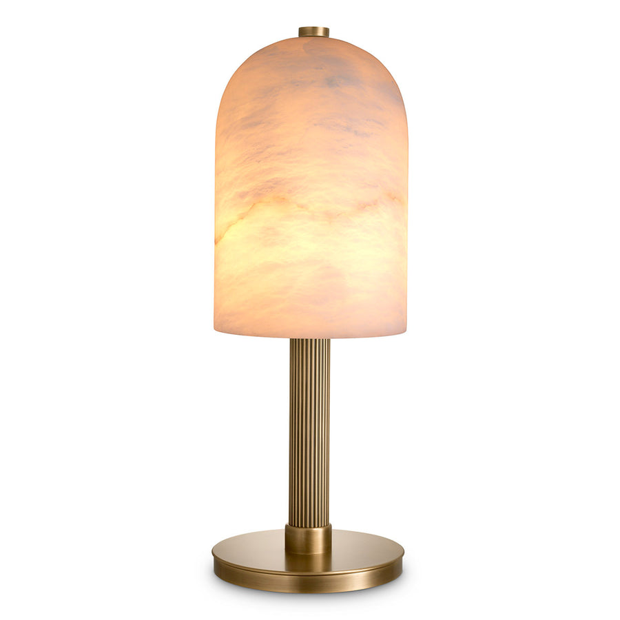 Eichholtz Tafellamp Kayla Antique Brass Albast