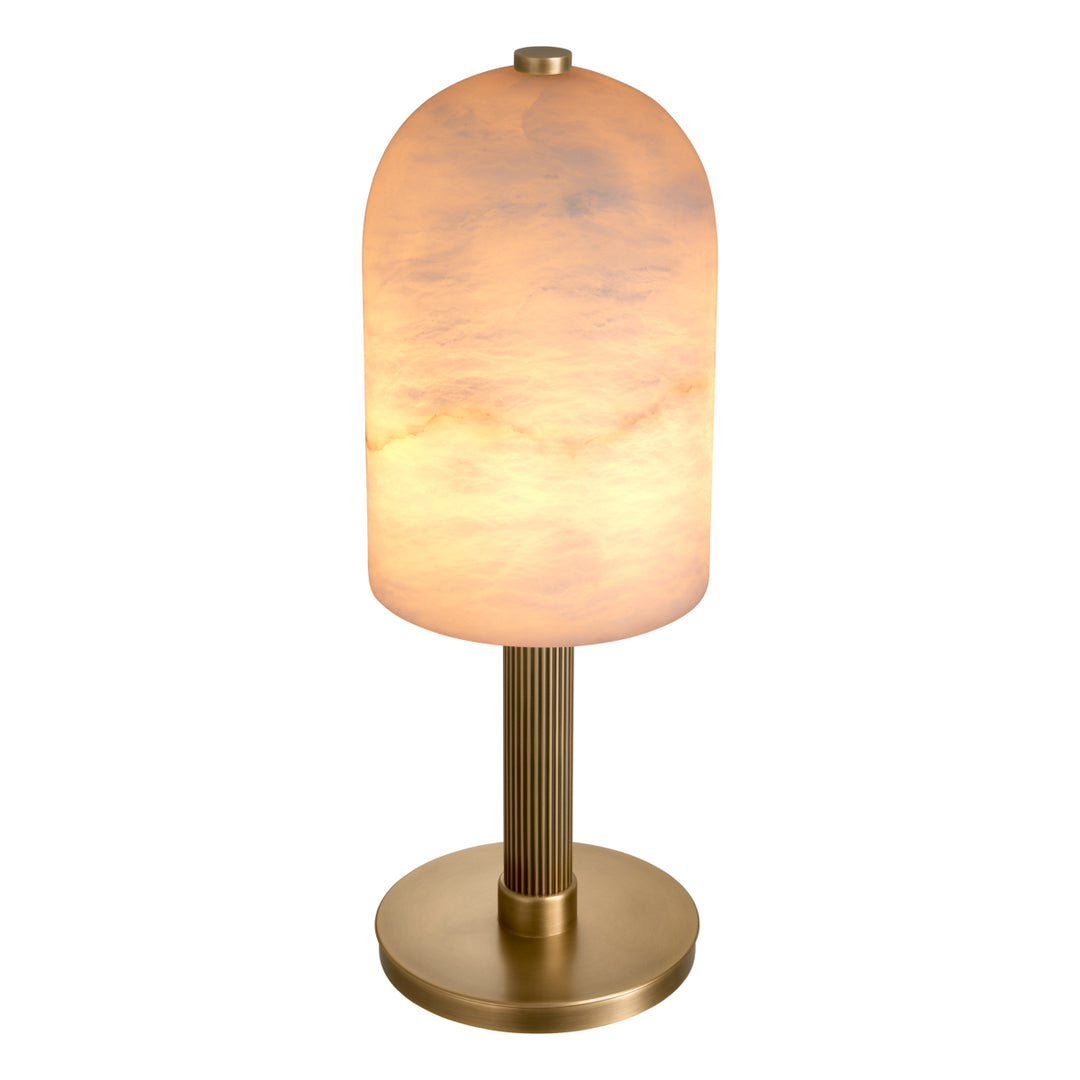 Eichholtz Tafellamp Kayla Antique Brass Albast