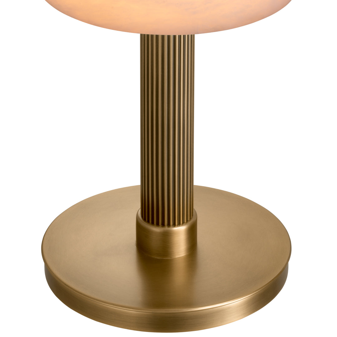 Eichholtz Tafellamp Kayla Antique Brass Albast
