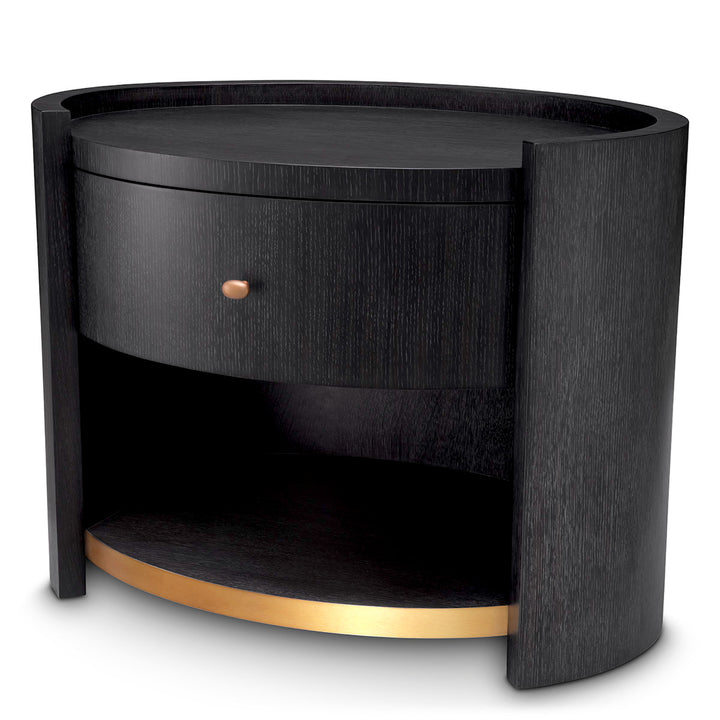 Eichholtz Nachtkastje Rosemberg Charcoal Grey Oak