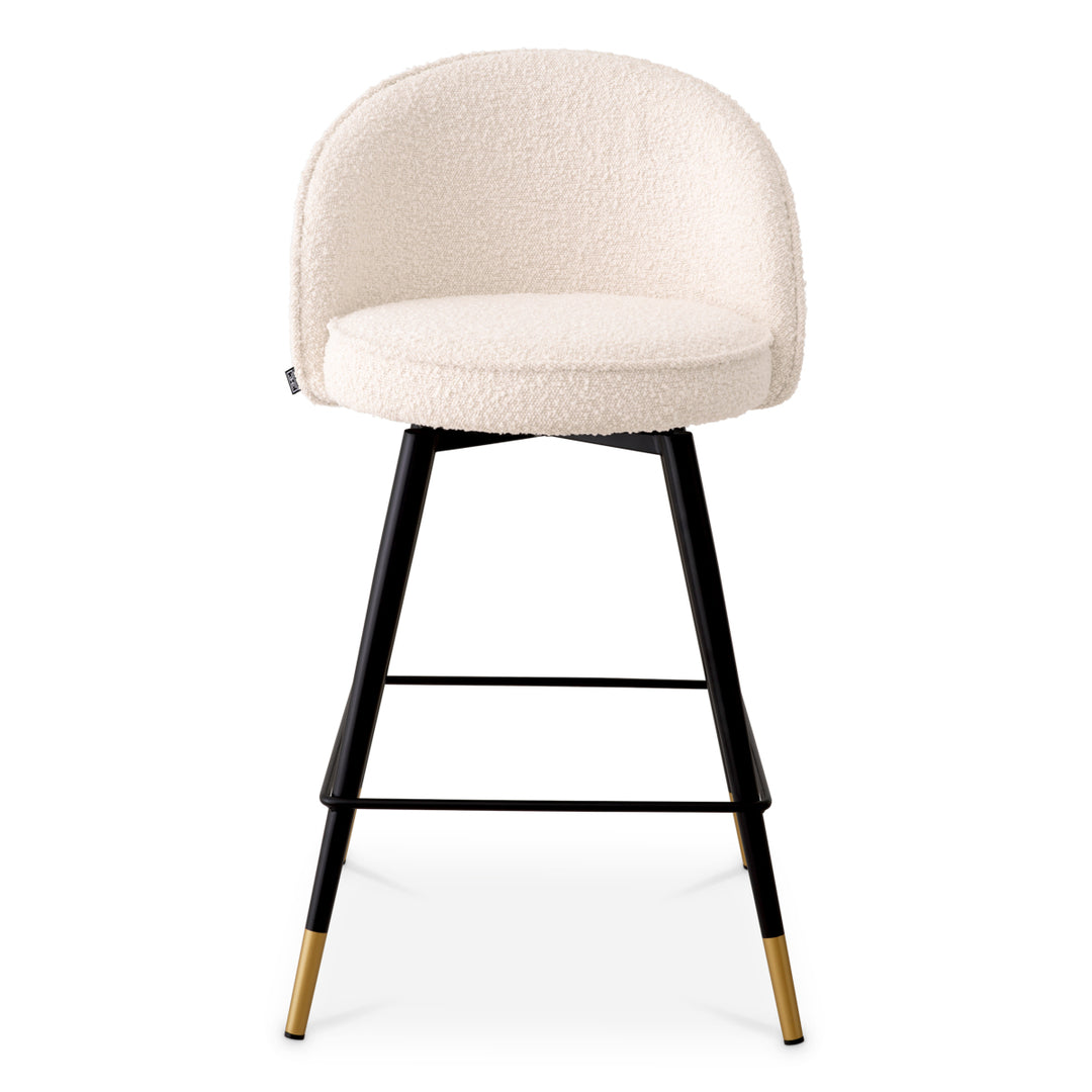 Eichholtz Counter Stool Cooper Bouclé Cream Set van 2