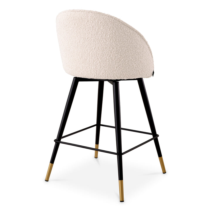 Eichholtz Counter Stool Cooper Bouclé Cream Set van 2