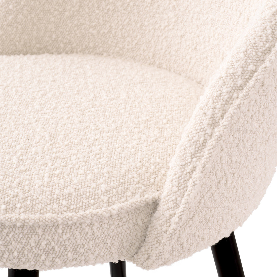 Eichholtz Counter Stool Cooper Bouclé Cream Set van 2