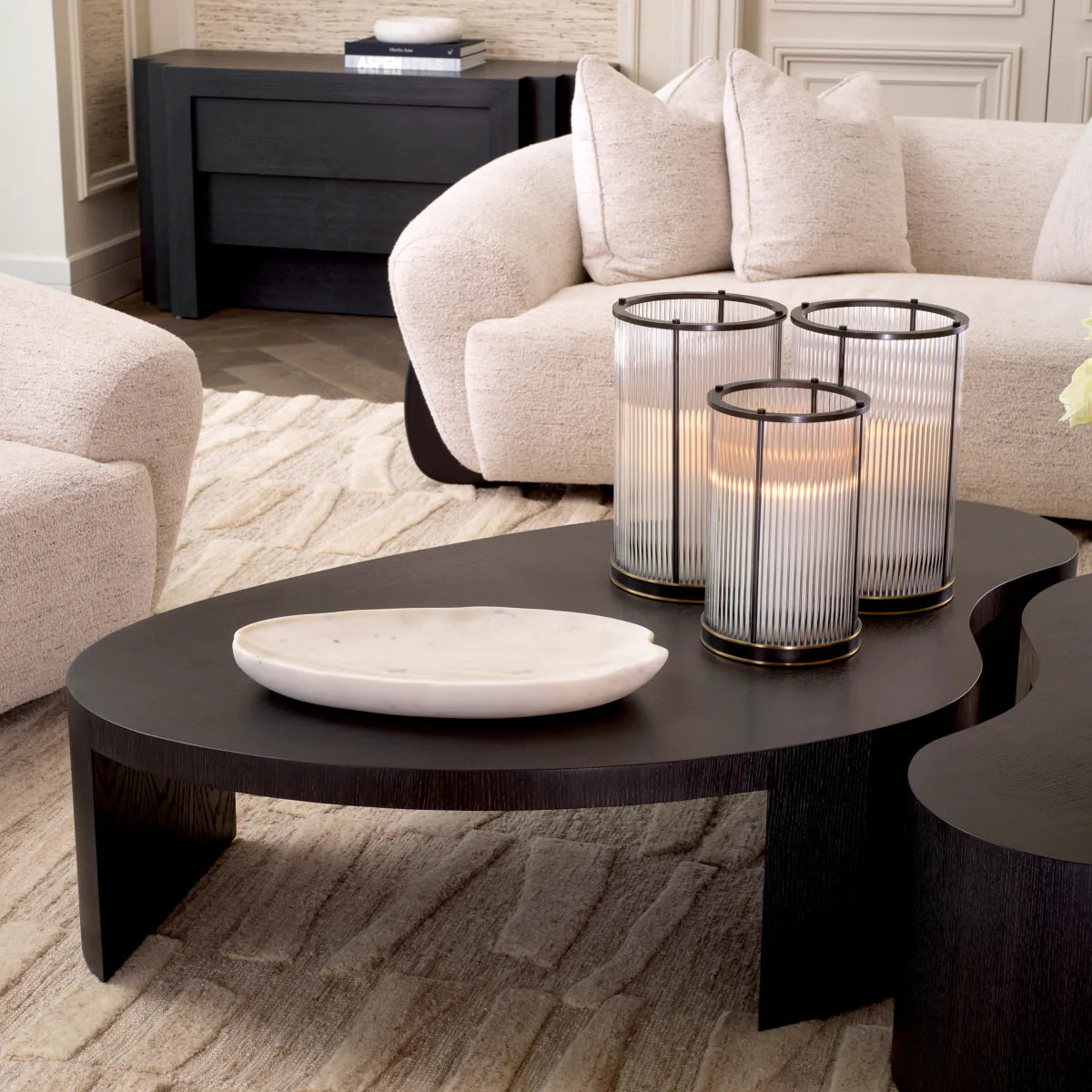 Eichholtz Salontafel Ancona - Charcoal Grey Oak Veneer