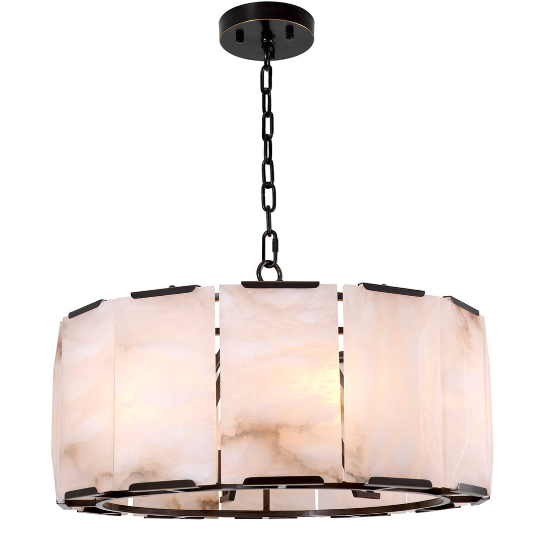 Eichholtz Kroonluchter Ortiz Bronze Highlight Alabaster