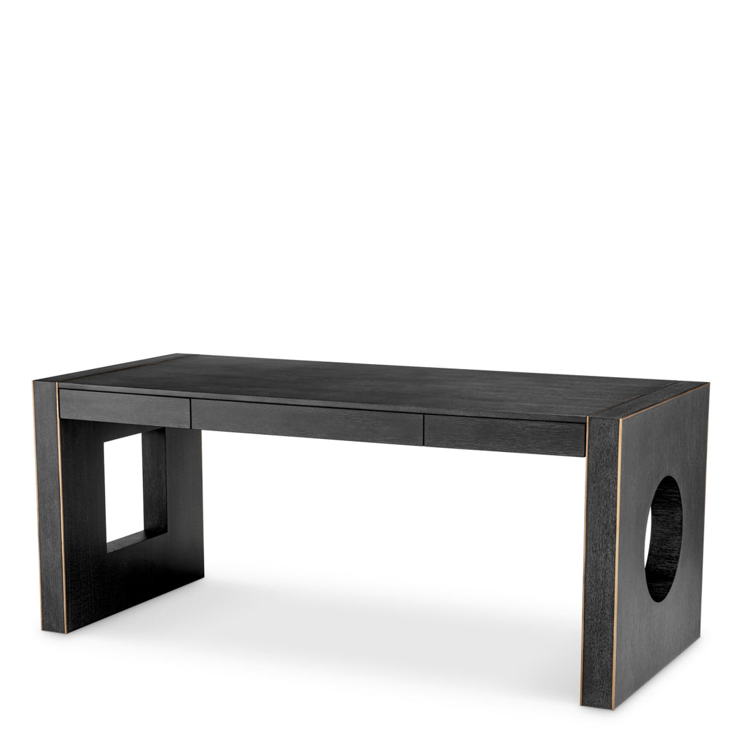 Eichholtz Bureau Rovigo Charcoal Grey Oak Bronze