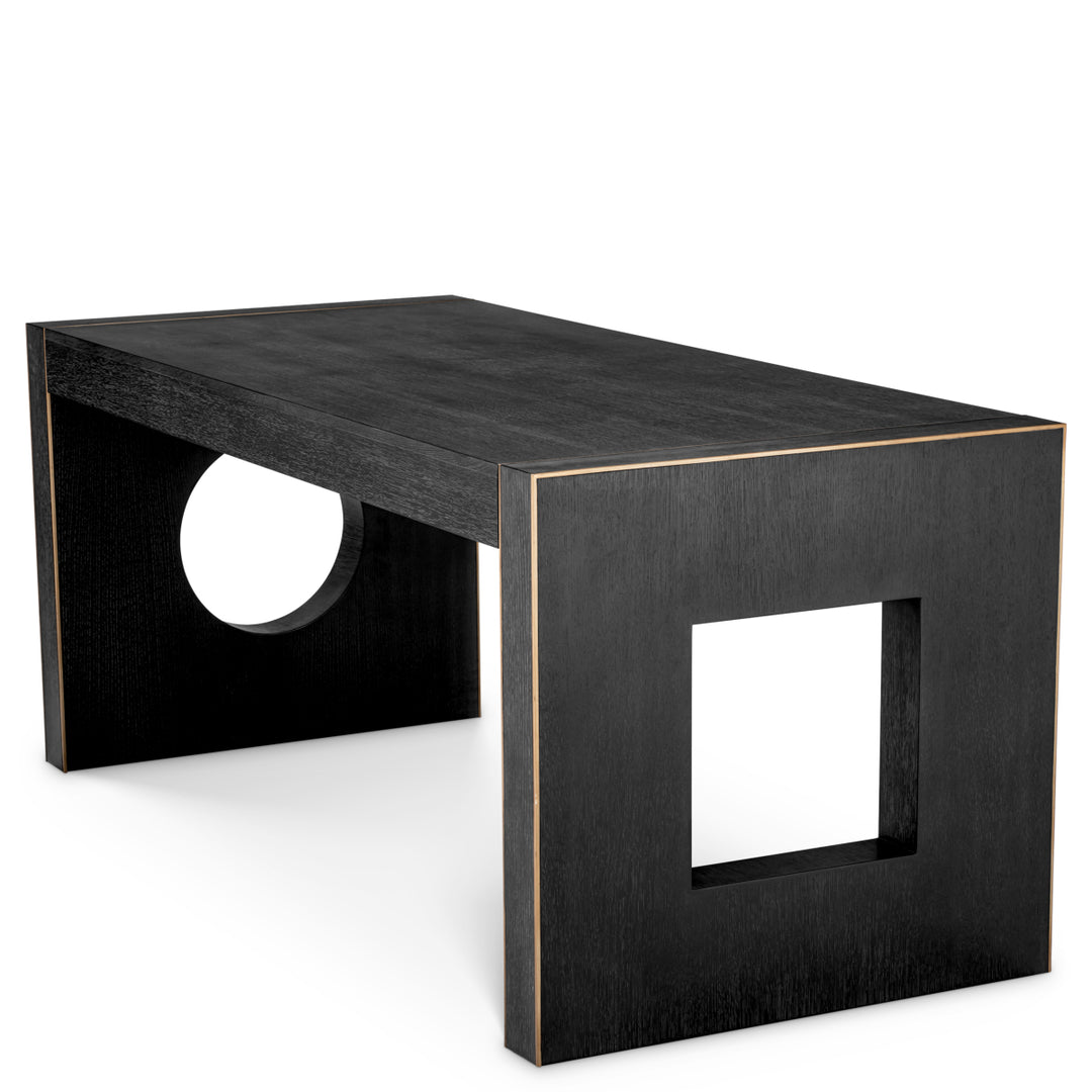 Eichholtz Bureau Rovigo Charcoal Grey Oak Bronze